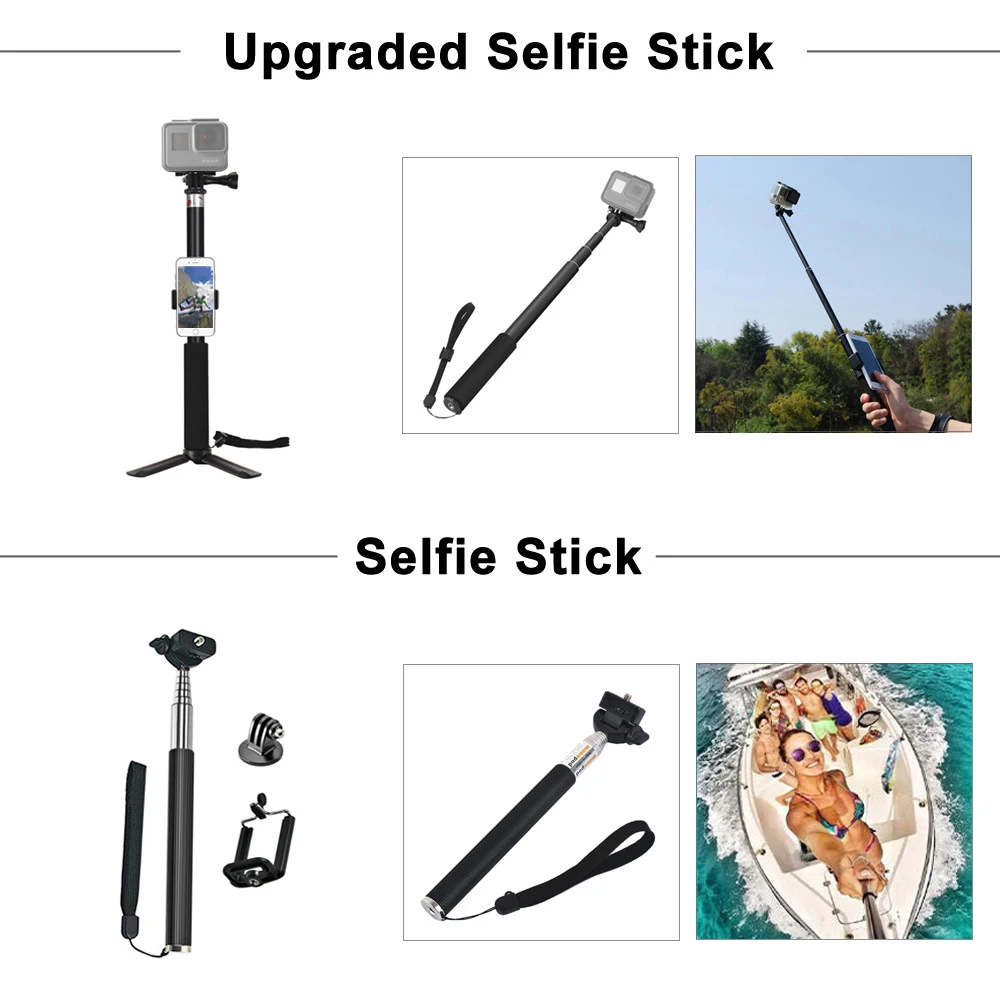 for GoPro Accessories Set for  - Gopro Action Camera Hero 11 Black review and price