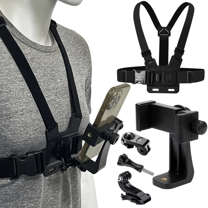 Phone Chest Strap Mount Belt f - Gopro Action Camera Hero 11 Black review and price